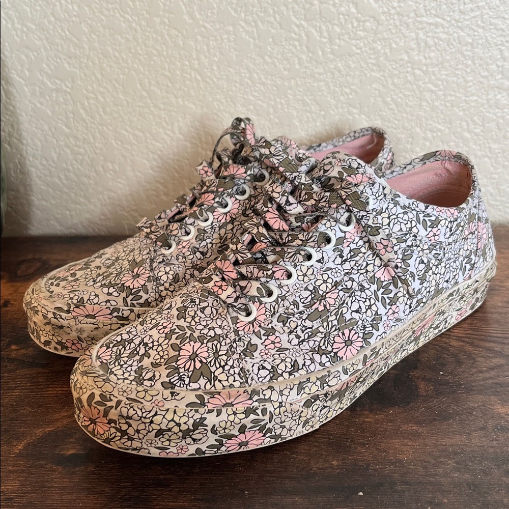 Vans Authentic Old Skool Mono Floral Tapered sneakers